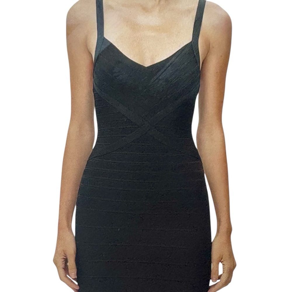 HERVE LEGER Vibrant Blue Mini Dress - Picture 14 of 14